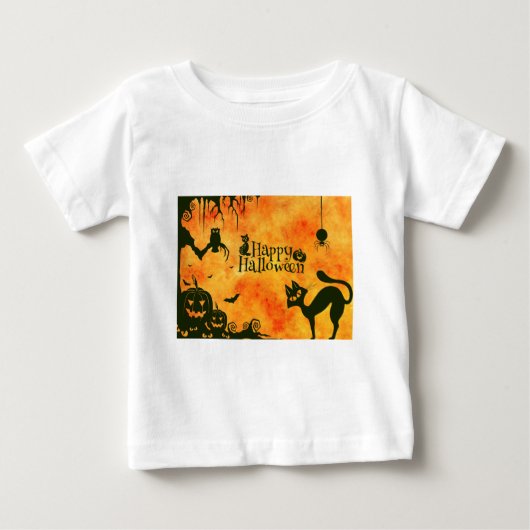 T-shirt Pour Bébé joyeux alloween (Devant)