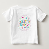 T-shirt Pour Bébé Joyeux anniversaire (Dos)