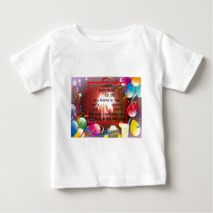 T-shirt Pour Bébé Joyeux anniversaire à nous Art Imprimer