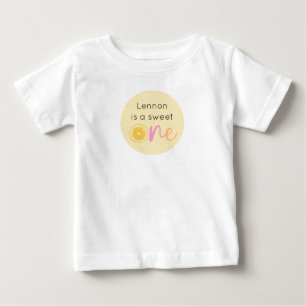 T-shirt Pour Bébé Joyeux Anniversaire Citron Sucré