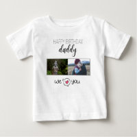 JOYEUX ANNIVERSAIRE DADDY VÊTEMENTS BÉBÉ PHOTO PER