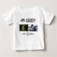 JOYEUX ANNIVERSAIRE DADDY VÊTEMENTS BÉBÉ PHOTO PER