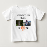 JOYEUX ANNIVERSAIRE DADDY VÊTEMENTS BÉBÉ PHOTO PER
