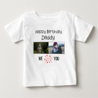 JOYEUX ANNIVERSAIRE DADDY VÊTEMENTS BÉBÉ PHOTO PER