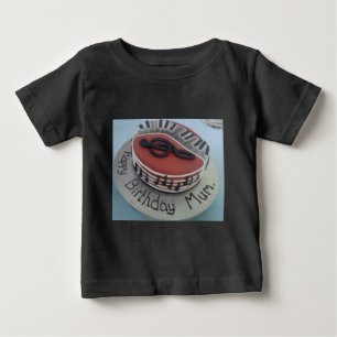 T-shirt Pour Bébé Joyeux anniversaire maman gâteau