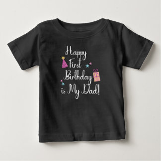 T-shirt Pour Bébé Joyeux Anniversaire papa bébé T-shirt