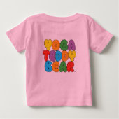 T-shirt Pour Bébé Joyeux bébé par Yoga Teddy Bear (Dos)