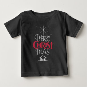 T-shirt Pour Bébé Joyeux CHRISTmas Ugly Sweater Religieux chrétien