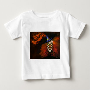 T-shirt Pour Bébé Joyeux Clown effrayant d'Halloween