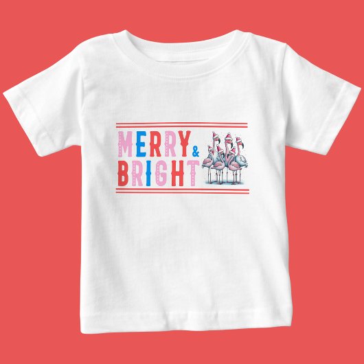T-shirt Pour Bébé Joyeux et lumineux, Joyeux Noël
