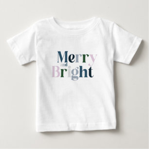 T-shirt Pour Bébé Joyeux Et Lumineux Noël