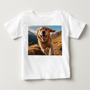T-shirt Pour Bébé Joyeux Golden Retriever en cours