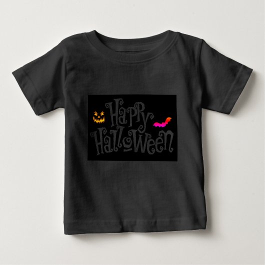 T-shirt Pour Bébé Joyeux Halloween (Devant)