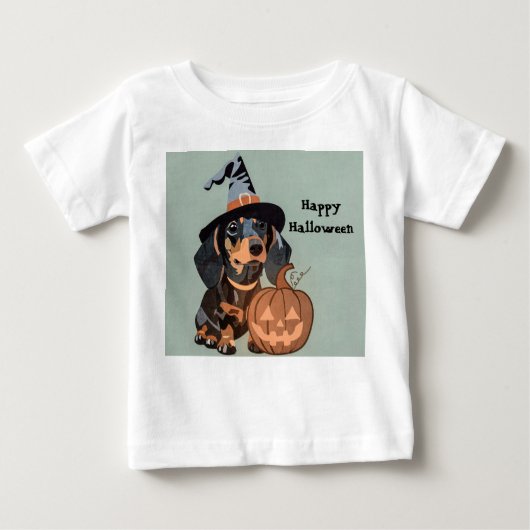 T-shirt Pour Bébé Joyeux Halloween (Devant)