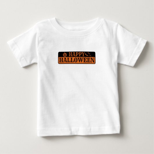 T-shirt Pour Bébé Joyeux Halloween (Devant)