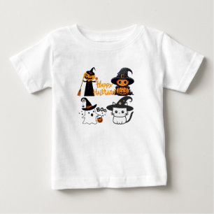 T-shirt Pour Bébé Joyeux Halloween Boo