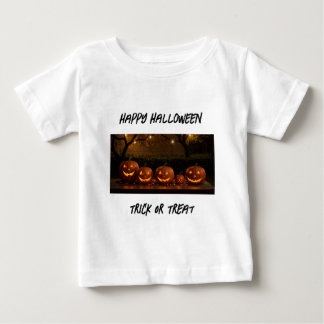 T-shirt Pour Bébé Joyeux Halloween, de mignons Citrouilles sculptés