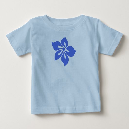 T-shirt Pour Bébé Joyeux Hibiscus bébé Tee (Devant)