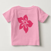 T-shirt Pour Bébé Joyeux Hibiscus bébé Tee (Dos)