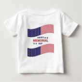 T-shirt Pour Bébé Joyeux Memorial Day (Dos)