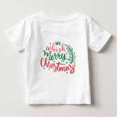 T-shirt Pour Bébé Joyeux Noël (Dos)