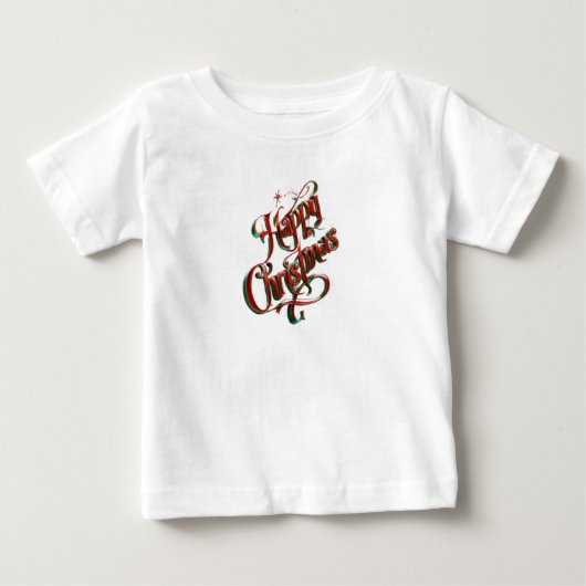T-shirt Pour Bébé Joyeux Noël (Devant)