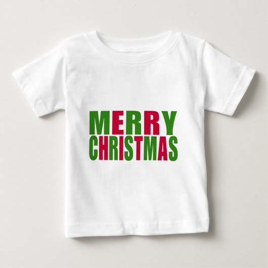 T-shirt Pour Bébé Joyeux Noël (Devant)