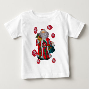 T-shirt Pour Bébé Joyeux Noël coloré Père Noël Imprimer