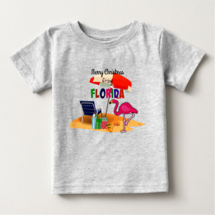 T-shirt Pour Bébé Joyeux Noël de Floride