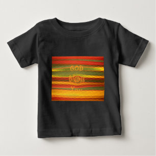T-shirt Pour Bébé Joyeux Noël Dieu Béni Vous Couleurs Design