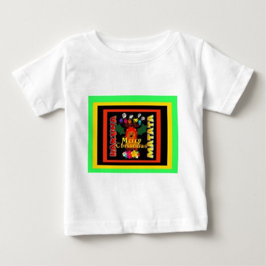 T-shirt Pour Bébé Joyeux Noël et une bonne année (Devant)