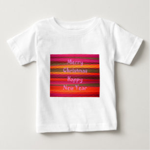 T-shirt Pour Bébé Joyeux Noël Joyeux Bonne couleur de Nouvel An