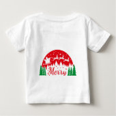 T-shirt Pour Bébé Joyeux Noël | Le Père Noël dit personnalisé (Dos)