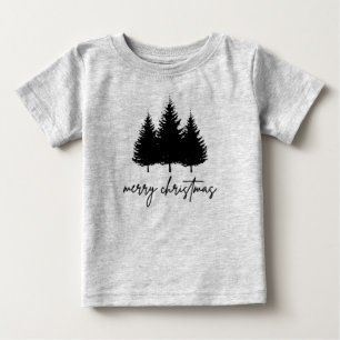 T-shirt Pour Bébé Joyeux Noël minimaliste saison de vacances