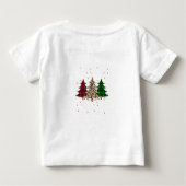 T-shirt Pour Bébé Joyeux Noël moderne & élégant (Dos)