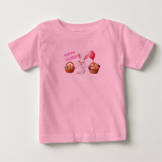 T-shirt Pour Bébé Joyeux Pâques (Devant)