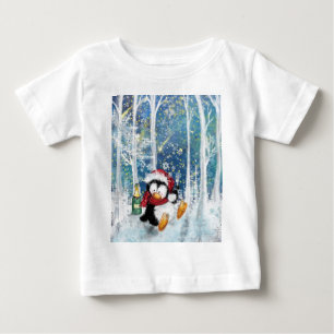 T-shirt Pour Bébé Joyeux pingouin - Noël