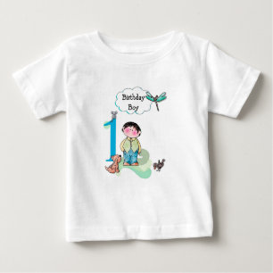 T-shirt Pour Bébé Joyeux premier anniversaire, Anniversaire Boy Jers