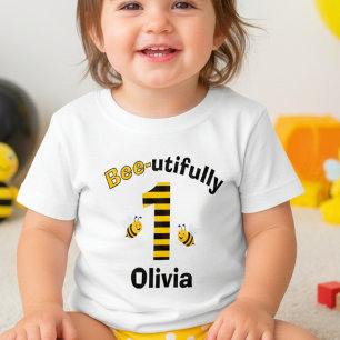 T-shirt Pour Bébé Joyeux Premier Anniversaire Bourdon