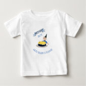T-shirt Pour Bébé Joyeux premier anniversaire mignon bébé garçon Cus (Devant)