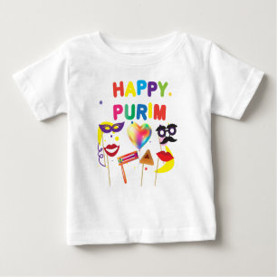T-shirt Pour Bébé Joyeux Purim Festival Enfants fêtes cadeaux de vac