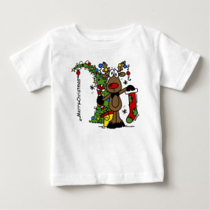 T-shirt Pour Bébé Joyeux rennes de Noël