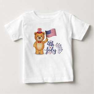 T-shirt Pour Bébé Joyeux T-shirt 4 juillet bébé