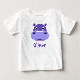 T-shirt Pour Bébé Joyeux visage hippo