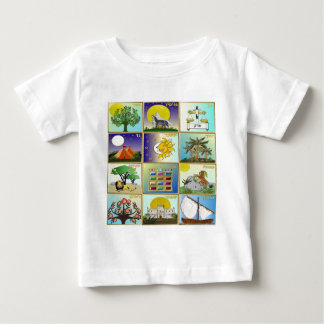 T-shirt Pour Bébé Judaica 12 Tribes d'Israël