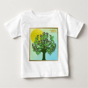 T-shirt Pour Bébé Judaica 12 tribus d'Israël Asher