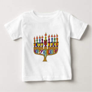 T-shirt Pour Bébé Judaica Happy Hanukkah