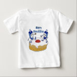 T-shirt Pour Bébé Judaica Happy Hanukkah Dancing Dreidels<br><div class="desc">You are viewing The Lee Hiller Designs Collection of Home and Office Decor,  Apparel,  Toxiques and Collectibles. The Designs include Lee Hiller Photographie et Mixed Media Digital Art Collection. You can view her her Nature photographiy at at http://HikeOurPlanet.com/ and follow her hiking blog within Hot Springs National Park.</div>