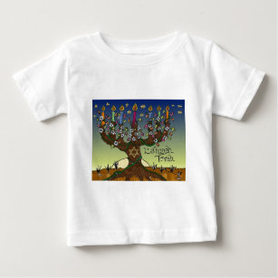 T-shirt Pour Bébé Judaica L'shanah Tovah Arbre de vie Dons Vêtements