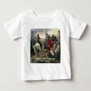 T-shirt Pour Bébé Jules César Je suis venu J'ai vu J'ai conquis